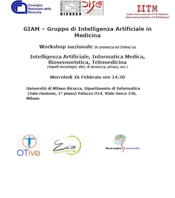 Workshop del Gruppo di Intelligenza Artificiale in Medicina -GIAM