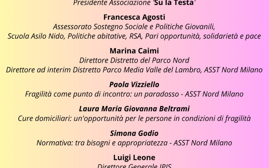 PRIMA e “DOPO DI NOI”